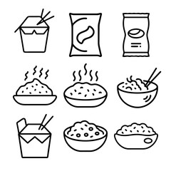 A full cup of rice bowl with chopsticks
