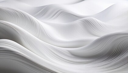 Abstract subtle white waves background