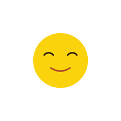 Happy Yellow Smiley Face Joyful Emoji Illustration