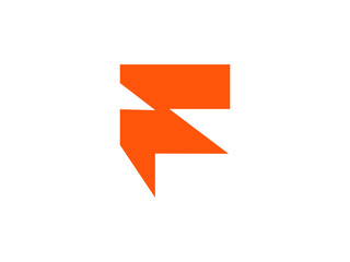 abstract f letter logo