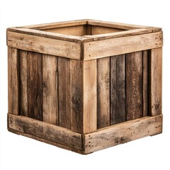 Rustic wooden planter box