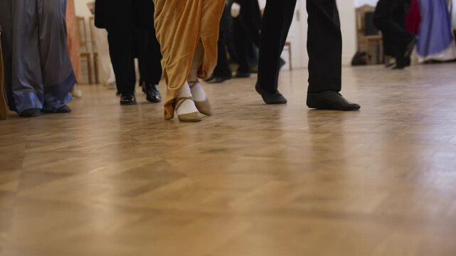 traditional dance, dancing, dancers, elegance, culture, performance, wooden floor, parquet, shoes, dress, skirt, costume, art, movement, rhythm, graceful, entertainment, event, traditional clothing, h