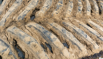Sand on tracked vehicle