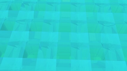 Layered turquoise checks forming a digital lattice background.