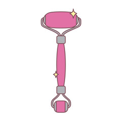 Cute pastel skincare product illustration