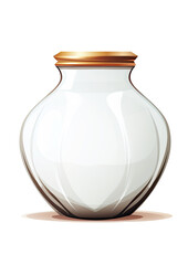 Stylized Small Glass Jar Containing Zira – Modern Gorgias

