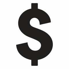 American dollar currency or dollar symbol flat icon for apps and websites
