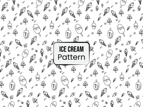 ice cream pattern design