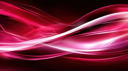Fototapeta premium Abstract crimson and white flowing lines create a dynamic design.