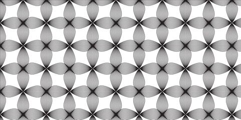 Abstract Circular Repeating Pattern for Wallpaper. Abstract Floral Style Pattern for Textiles and Prints. 