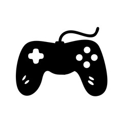 game controller icon, game controller silhouette vector illustration-simple silhouette illustration of game controller, perfect for game controller logos and icons