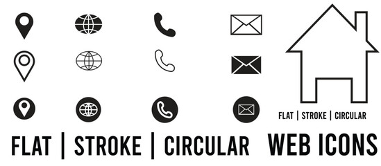 Simple Web Icons Vector Collection 