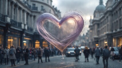 Fototapeta premium Heart of Light – Abstract Essence of Emotion and Energy