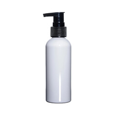 Elegant White Pump Bottle for Cosmetic or Skincare Products