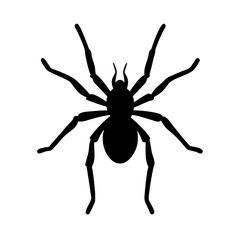 spider icon, spider silhouette vector illustration-simple silhouette illustration of spider, perfect for spider logos and icons