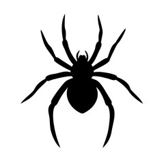 spider icon, spider silhouette vector illustration-simple silhouette illustration of spider, perfect for spider logos and icons