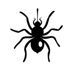 spider icon, spider silhouette vector illustration-simple silhouette illustration of spider, perfect for spider logos and icons