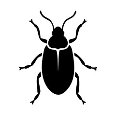 beetle icon, beetle silhouette vector illustration-simple silhouette illustration of beetle, perfect for beetle logos and icons