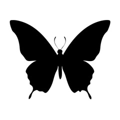 butterfly icon, butterfly silhouette vector illustration-simple silhouette illustration of butterfly, perfect for butterfly logos and icons