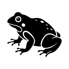toad icon, toad silhouette vector illustration-simple silhouette illustration of toad, perfect for toad logos and icons
