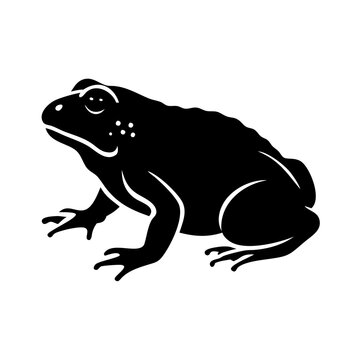 toad icon, toad silhouette vector illustration-simple silhouette illustration of toad, perfect for toad logos and icons