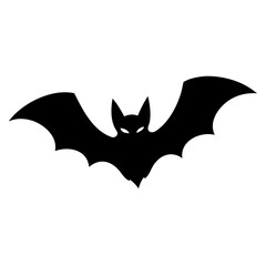 bat icon, bat silhouette vector illustration-simple silhouette illustration of bat, perfect for bat logos and icons