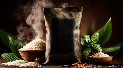 Professional rice brand promotional banner