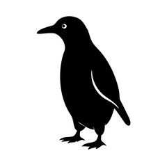 penguin icon, penguin silhouette vector illustration-simple silhouette illustration of penguin, perfect for penguin logos and icons