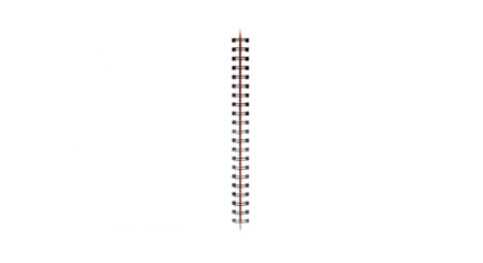 A close up shot of a spiral bound notebook with colorful markings in a dark background space around it