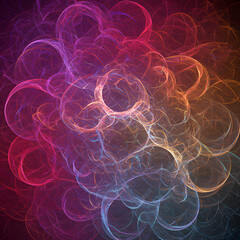 Obraz premium abstract background with colorful circles;Inner Radiance: An Abstract Exploration of Light and Form