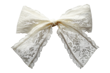 Top-down lace bow design