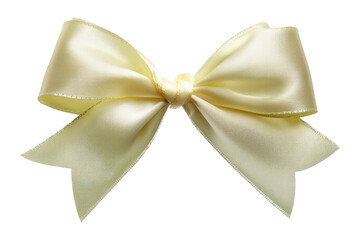 Isolated yellow ribbon studio image