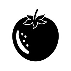 roma tomato icon, roma tomato silhouette vector illustration-simple silhouette illustration of roma tomato, perfect for roma tomato logos and icons