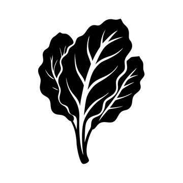 recommend clip art: beet greens icon, beet greens silhouette vector illustration-simple silhouette illustration of beet greens, perfect for beet greens logos and icons