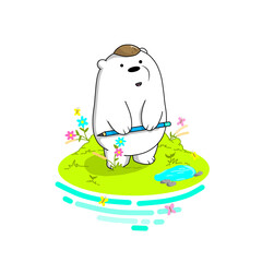 bear, animal, cute, mammal, nature, beruang, brown, wildlife, funny, black, wild, illustration, background, animals, face, zoo, design, fun, predator, natural, art, grizzly, honey, forest, big, cartoo