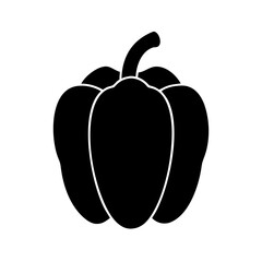 yellow bell pepper icon, yellow bell pepper silhouette vector illustration-simple silhouette illustration of yellow bell pepper, perfect for yellow bell pepper logos and icons