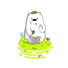 bear, animal, cute, mammal, nature, beruang, brown, wildlife, funny, black, wild, illustration, background, animals, face, zoo, design, fun, predator, natural, art, grizzly, honey, forest, big, cartoo