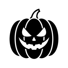 pumpkin icon, pumpkin silhouette vector illustration-simple silhouette illustration of pumpkin, perfect for pumpkin logos and icons