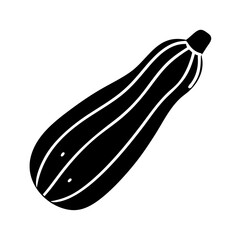 zucchini icon, zucchini silhouette vector illustration-simple silhouette illustration of zucchini, perfect for zucchini logos and icons