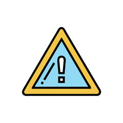 triangle warning sign exclamation on white background