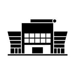 Illustration of a stadium arena building sports complex venue structure architecture design concept