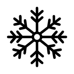 Isolated snowflake vector snow winter ice frost design christmas element cold season decoration graphic