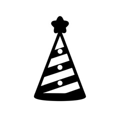 Celebration party hat birthday party event festive decoration celebration party hat design vector