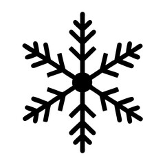 Snowflake winter snow ice christmas frost cold design vector illustration graphic element icon symbol sign clip art drawing black