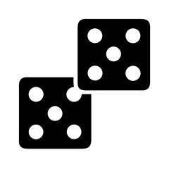 Dice game icon vector illustration, casino dice, gambling dice, luck dice, chance dice, play dice