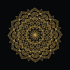 Elegant golden mandala background