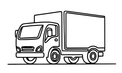 truck isolated on white background