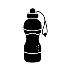 water bottle icon, water bottle silhouette vector illustration-simple silhouette illustration of water bottle, perfect for water bottle logos and icons