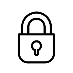 Modern Padlock Icon – Secure Access and Encryption Lock Design