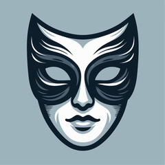 vector illustration of a mask